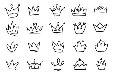 Çeşitli stil ve tasarımlarda el yapımı taç simgeleri koleksiyonu, kraliyet temalı projeler ve dekorasyonlar için mükemmel..