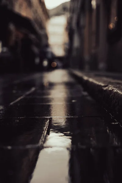 Чиста Вулиця Після Дощу — стокове фото