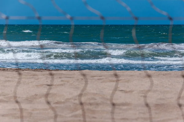 Mar del Plata 'da bir plajın görüntüsü.