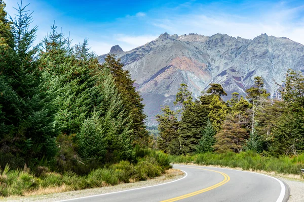 Paysage Route Dans Région Villa Mascardi Parc National Nahuel Huapi — Photo