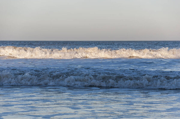ocean waves on the beach
