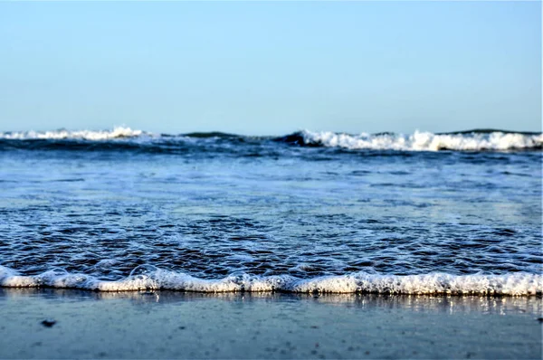 Fale Morskie Plaży — Zdjęcie stockowe