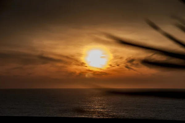 Вид Сходу Сонця Над Атлантичним Океаном — стокове фото