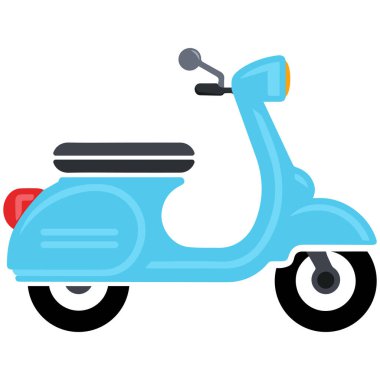 Scooter taşıma simgesi vektör illüstrasyon grafik tasarımı