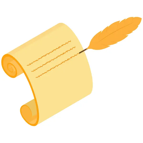 Çok eski bir tomarın güzel bir temsili tasviri. Yanında da ince bir tüy kalem. Bu resim bir gizem, tarih ve yazılı kelimeyi çağrıştırıyor..