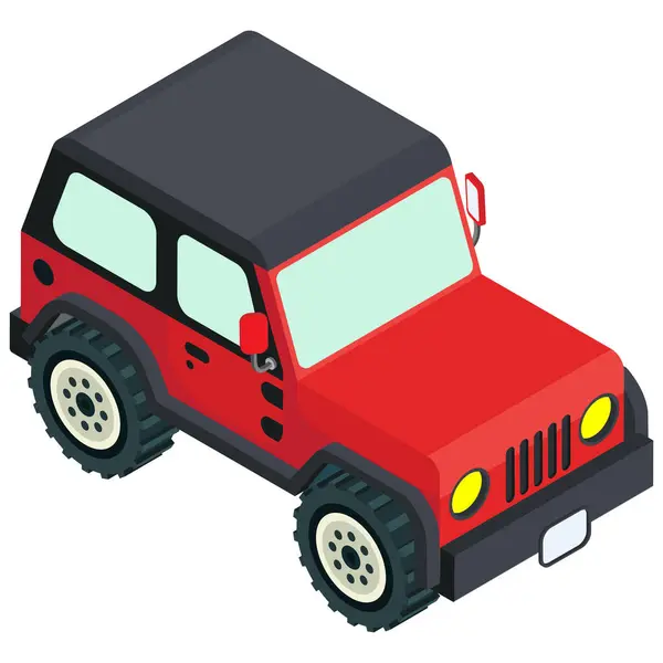 Isometric Jeep, Moda Vektörü Simgesi
