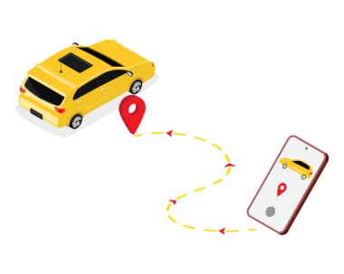 çevrimiçi taksi rezervasyon servisi Simgesi