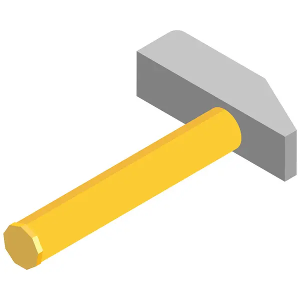 bir çekicin karikatür vektör görüntüsü