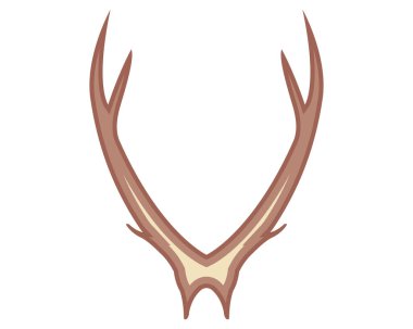 Geyik boynuzu, vektör düzlüğü simgesi