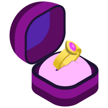 Isometric Alyans Kutusu