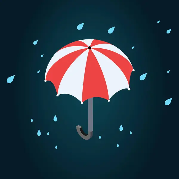 Şemsiye ikonu. Web tasarımı için şemsiye vektör simgelerinin izometrik çizimi