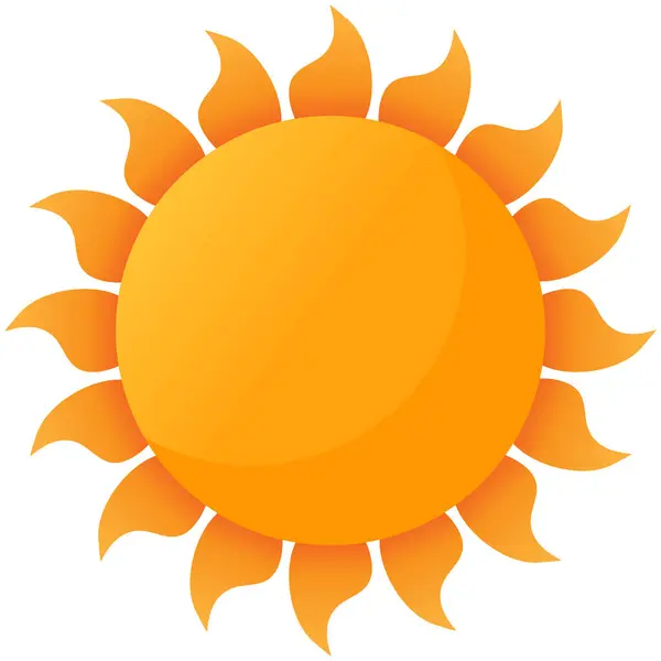 Güneş. Web simgesi basit illüstrasyon