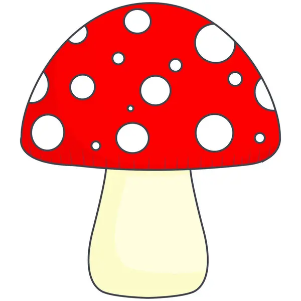 Beyaz benekli mantar.