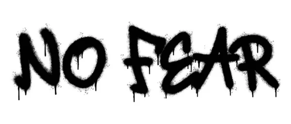 Распыление Окрашенные Граффити Страх Слово Распыляется Изолированы Белым Фоном Граффити — стоковый вектор