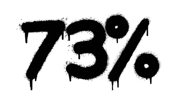 Spray Painted Graffiti Percent Sprayed Isolated White Background Graffiti Percent — Stock Vector