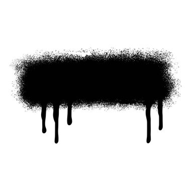 grafiti spreyi boyalı çizgiler. Siyah mürekkep lekeleri beyaz arkaplanda izole edilmiş..