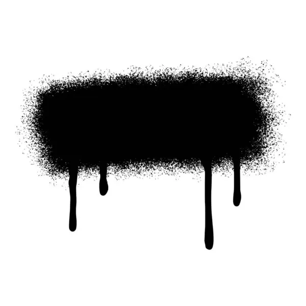 グラフィティ スプレーは白い背景で隔離された黒いインクのスプラッターを塗りました — ストックベクタ