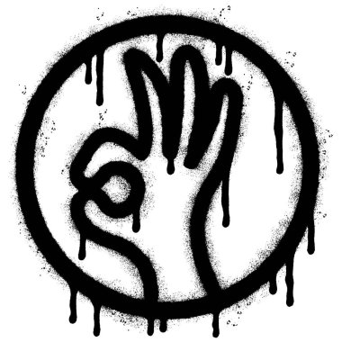 Sprey boyalı Grafiti el yazısı. Beyaz bir arka plan ile izole edilmiş. Grafiti, beyazın üstüne siyah sprey sıkarak mükemmel bir şekilde tamam..