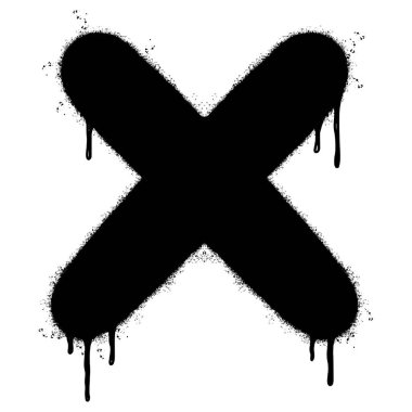 Sprey boyalı grafiti işareti 