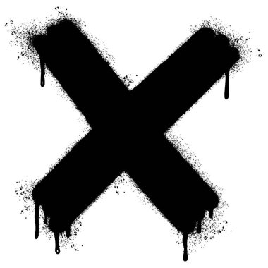 Sprey boyalı grafiti işareti 