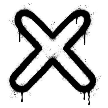 Sprey boyalı grafiti işareti 