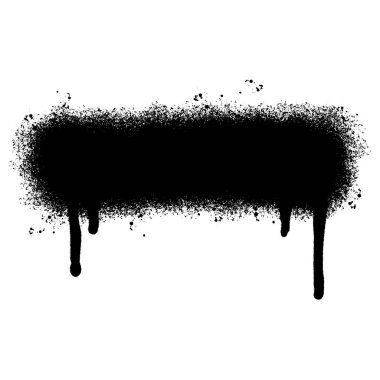 grafiti spreyi boyalı çizgiler. Siyah mürekkep lekeleri beyaz arkaplanda izole edilmiş..