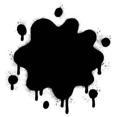 Sprey boyalı Grafiti Suyu sıçrama ikonu beyaz arkaplan ile izole edilmiş. Vektör illüstrasyonu.