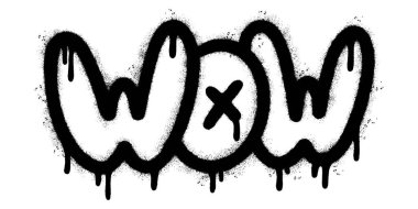 Sprey boyalı Graffiti Vay canına Kelime Beyaz bir arkaplan ile izole.