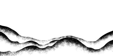 Sprey boyalı Graffiti dağ ikonu beyaz bir arka planla izole edilmiş. Grafiti volkanı beyazın üzerine siyah püskürtülmüş..