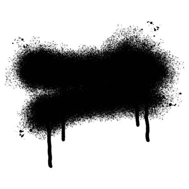 grafiti spreyi boyalı çizgiler. Siyah mürekkep lekeleri beyaz arkaplanda izole edilmiş..