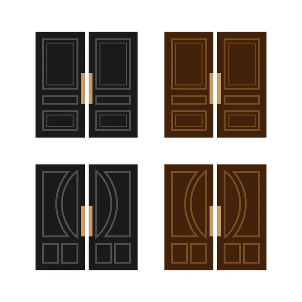 Minimalist House Door Vector — Stock Vector