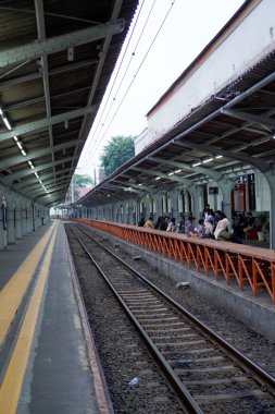 Eski şehir Jakarta, 20 Temmuz 2024 - Merkez Jakarta Eski Şehir Elektrik Tren Hattı.