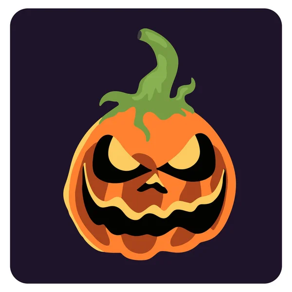 Abóbora Monstro Design Halloween Para Modelos — Vetor de Stock