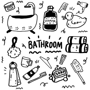 El çizimi banyo çizgisi tasarımı