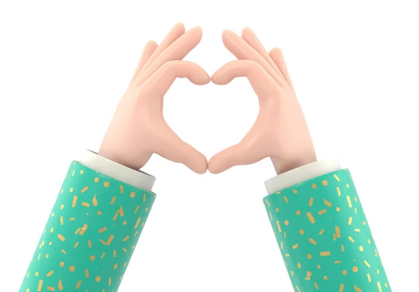 Руки Делающие Сердце Пальцами — стоковое фото