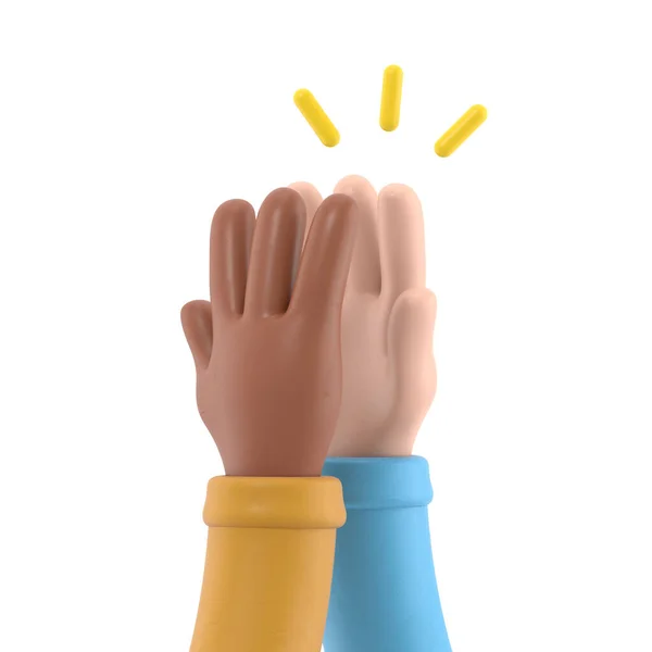 Yellow Blue Hand Gesture Fingers — Stock Photo, Image