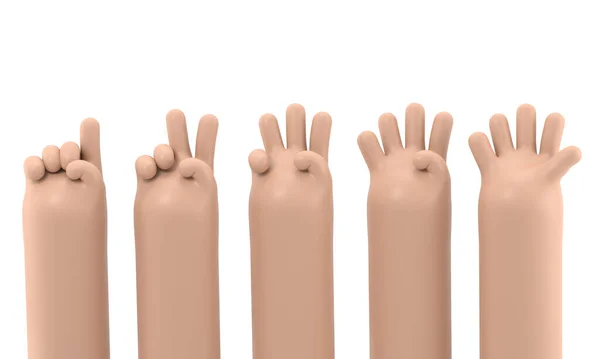 Figuras Humanas Forma Mão — Fotografia de Stock