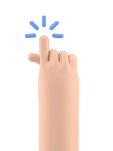 Mão Com Dedo — Fotografia de Stock