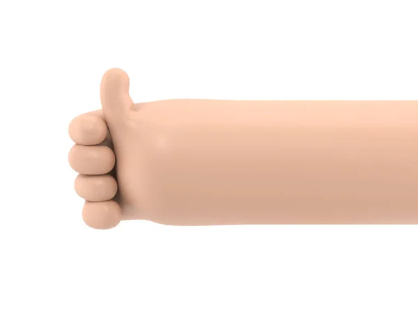 Mão Segurando Sinal — Fotografia de Stock
