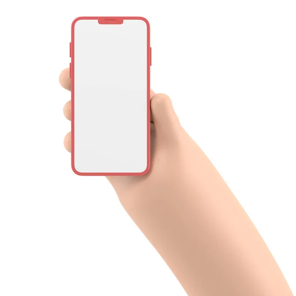 Hand Holding Smart Phone — Stock Photo, Image