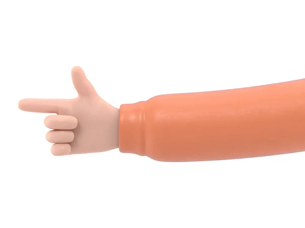 Рука Тримає Великий Палець Вгору Ізольовано Білому Тлі — стокове фото