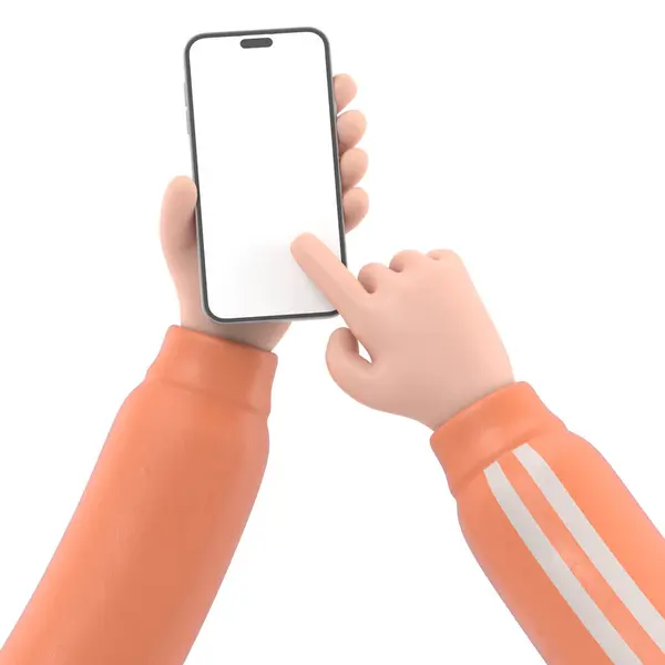 Hand Holding Mobile Phone — Stock Photo, Image