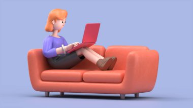 Çizgi film karakterlerinin 3 boyutlu tasviri iş kavramı. İnsanlar çeşitli pozlarda, ellerinde aletler ve hareketler tutuyorlar. kariyer materyali 3D oluşturma