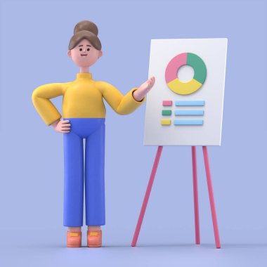 Çizgi film karakterlerinin 3 boyutlu tasviri iş kavramı. İnsanlar çeşitli pozlarda, ellerinde aletler ve hareketler tutuyorlar. kariyer materyali 3D oluşturma