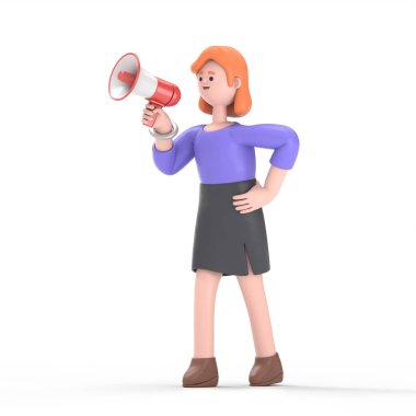 Çizgi film karakterlerinin 3 boyutlu tasviri iş kavramı. İnsanlar çeşitli pozlarda, ellerinde aletler ve hareketler tutuyorlar. kariyer materyali 3D oluşturma