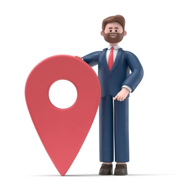 Çizgi film karakterlerinin 3 boyutlu tasviri iş kavramı. İnsanlar çeşitli pozlarda, ellerinde aletler ve hareketler tutuyorlar. kariyer materyali 3D oluşturma