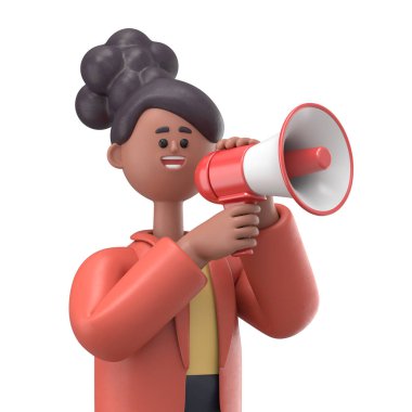 Çizgi film karakterlerinin 3 boyutlu tasviri iş kavramı. İnsanlar çeşitli pozlarda, ellerinde aletler ve hareketler tutuyorlar. kariyer materyali 3D oluşturma