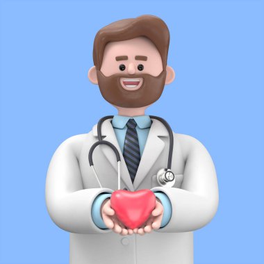 Çizgi film karakterlerinin 3 boyutlu tasviri iş kavramı. İnsanlar çeşitli pozlarda, ellerinde aletler ve hareketler tutuyorlar. kariyer materyali 3D oluşturma