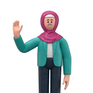 Çizgi film karakterlerinin 3 boyutlu tasviri iş kavramı. İnsanlar çeşitli pozlarda, ellerinde aletler ve hareketler tutuyorlar. kariyer materyali 3D oluşturma