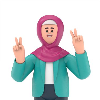 Çizgi film karakterlerinin 3 boyutlu tasviri iş kavramı. İnsanlar çeşitli pozlarda, ellerinde aletler ve hareketler tutuyorlar. kariyer materyali 3D oluşturma